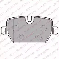 LP2247 DELPHI Комплект тормозных колодок, дисковый тормоз