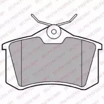 LP2254 DELPHI Комплект тормозных колодок, дисковый тормоз