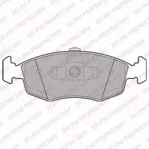 LP2274 DELPHI Комплект тормозных колодок, дисковый тормоз