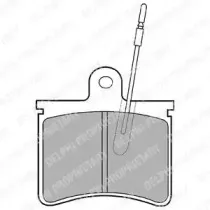 LP228 DELPHI Комплект тормозных колодок, дисковый тормоз