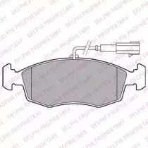 LP2288 DELPHI Комплект тормозных колодок, дисковый тормоз