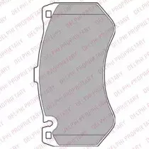 LP2290 DELPHI Комплект тормозных колодок, дисковый тормоз