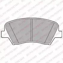 LP2293 DELPHI Комплект тормозных колодок, дисковый тормоз