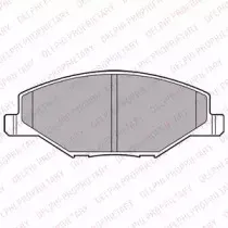 LP2444 DELPHI Комплект тормозных колодок, дисковый тормоз