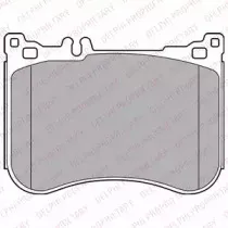 LP2445 DELPHI Комплект тормозных колодок, дисковый тормоз