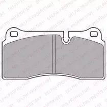 LP2448 DELPHI Комплект тормозных колодок, дисковый тормоз