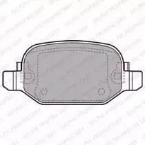LP2475 DELPHI Комплект тормозных колодок, дисковый тормоз