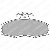 LP250 DELPHI Комплект тормозных колодок, дисковый тормоз