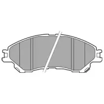 LP2664 DELPHI Комплект тормозных колодок, дисковый тормоз