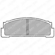 LP29 DELPHI Комплект тормозных колодок, дисковый тормоз