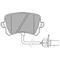 LP3141 DELPHI Комплект тормозных колодок, дисковый тормоз