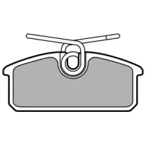 LP3150 DELPHI Комплект тормозных колодок, дисковый тормоз