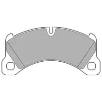 LP3193 DELPHI Комплект тормозных колодок, дисковый тормоз