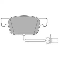 LP3219 DELPHI Комплект тормозных колодок, дисковый тормоз