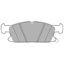 LP3241 DELPHI Комплект тормозных колодок, дисковый тормоз