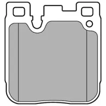 LP3249 DELPHI Комплект тормозных колодок, дисковый тормоз