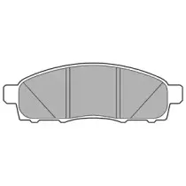 LP3285 DELPHI Комплект тормозных колодок, дисковый тормоз