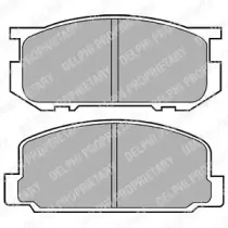 LP356 DELPHI Комплект тормозных колодок, дисковый тормоз