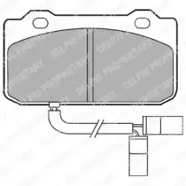 LP432 DELPHI Комплект тормозных колодок, дисковый тормоз
