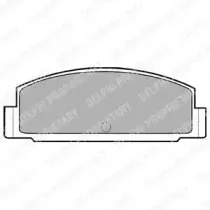 LP450 DELPHI Комплект тормозных колодок, дисковый тормоз