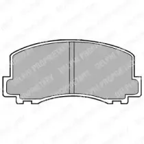 LP452 DELPHI Комплект тормозных колодок, дисковый тормоз