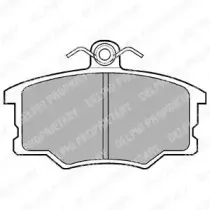 LP453 DELPHI Комплект тормозных колодок, дисковый тормоз