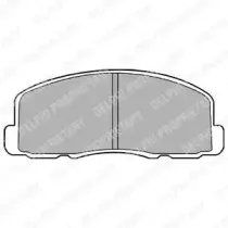LP458 DELPHI Комплект тормозных колодок, дисковый тормоз