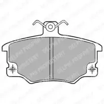 LP459 DELPHI Комплект тормозных колодок, дисковый тормоз