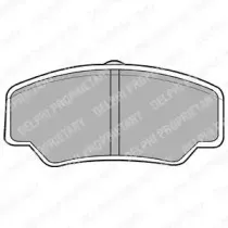 LP488 DELPHI Комплект тормозных колодок, дисковый тормоз