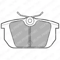 LP522 DELPHI Комплект тормозных колодок, дисковый тормоз