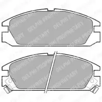 LP525 DELPHI Комплект тормозных колодок, дисковый тормоз