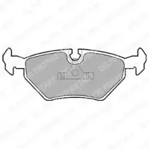 LP555 DELPHI Комплект тормозных колодок, дисковый тормоз