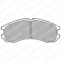 LP595 DELPHI Комплект тормозных колодок, дисковый тормоз