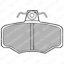 LP617 DELPHI Комплект тормозных колодок, дисковый тормоз