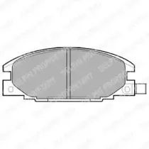 LP629 DELPHI Комплект тормозных колодок, дисковый тормоз