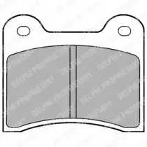 LP63 DELPHI Комплект тормозных колодок, дисковый тормоз
