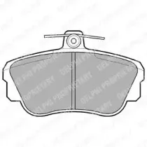 LP639 DELPHI Комплект тормозных колодок, дисковый тормоз