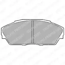 LP665 DELPHI Комплект тормозных колодок, дисковый тормоз