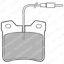 LP667 DELPHI Комплект тормозных колодок, дисковый тормоз