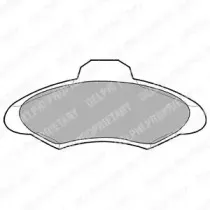 LP673 DELPHI Комплект тормозных колодок, дисковый тормоз