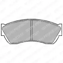 LP676 DELPHI Комплект тормозных колодок, дисковый тормоз