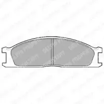 LP726 DELPHI Комплект тормозных колодок, дисковый тормоз