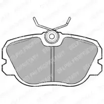 LP731 DELPHI Комплект тормозных колодок, дисковый тормоз