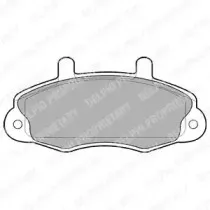 LP766 DELPHI Комплект тормозных колодок, дисковый тормоз
