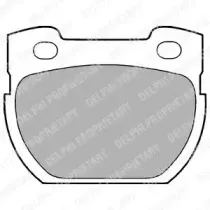 LP777 DELPHI Комплект тормозных колодок, дисковый тормоз