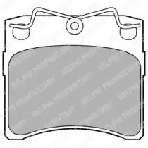 LP785 DELPHI Комплект тормозных колодок, дисковый тормоз