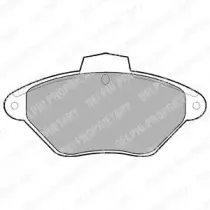 LP792 DELPHI Комплект тормозных колодок, дисковый тормоз