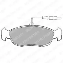 LP793 DELPHI Комплект тормозных колодок, дисковый тормоз