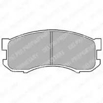 LP800 DELPHI Комплект тормозных колодок, дисковый тормоз
