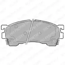 LP801 DELPHI Комплект тормозных колодок, дисковый тормоз